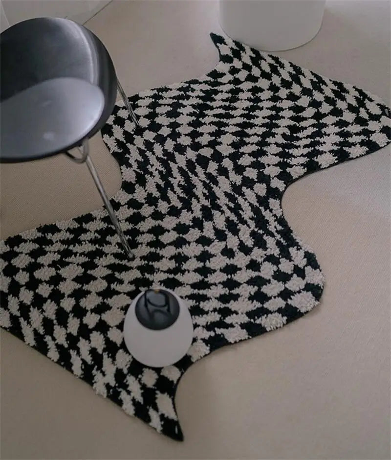 Wavy Check Rug