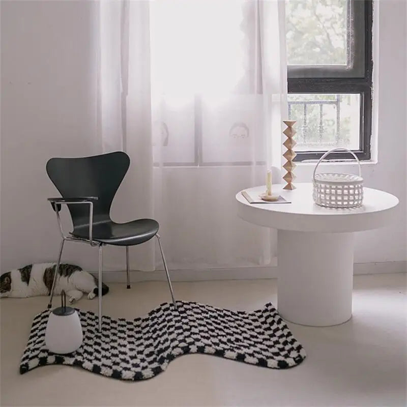 Wavy Check Rug
