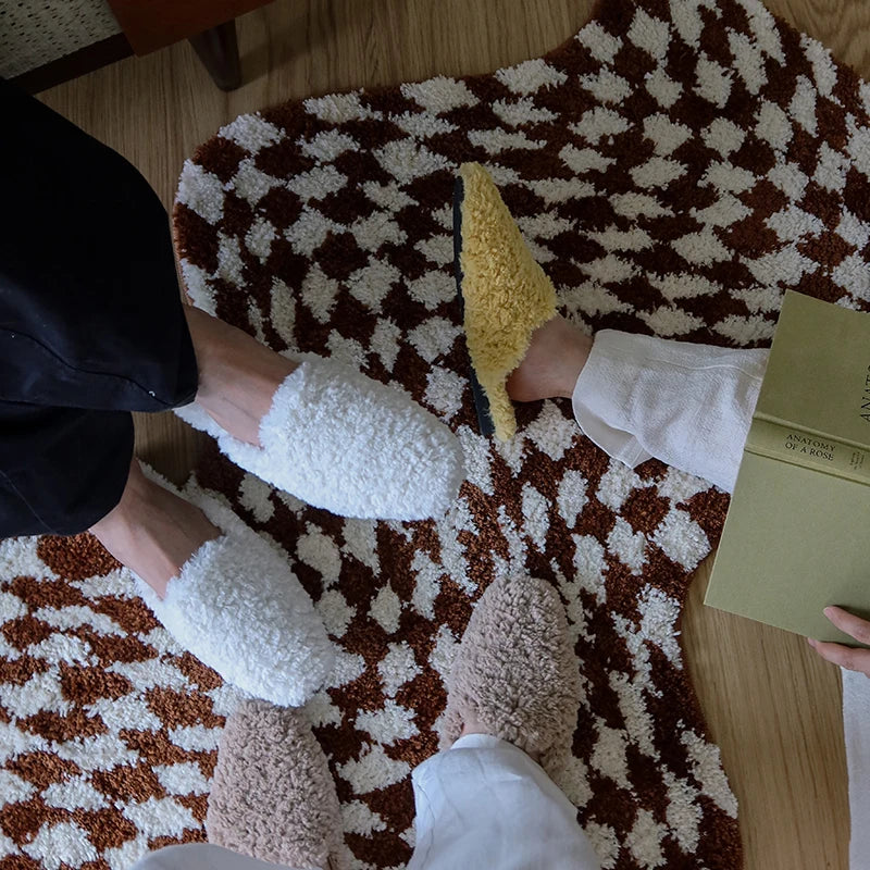 Wavy Check Rug
