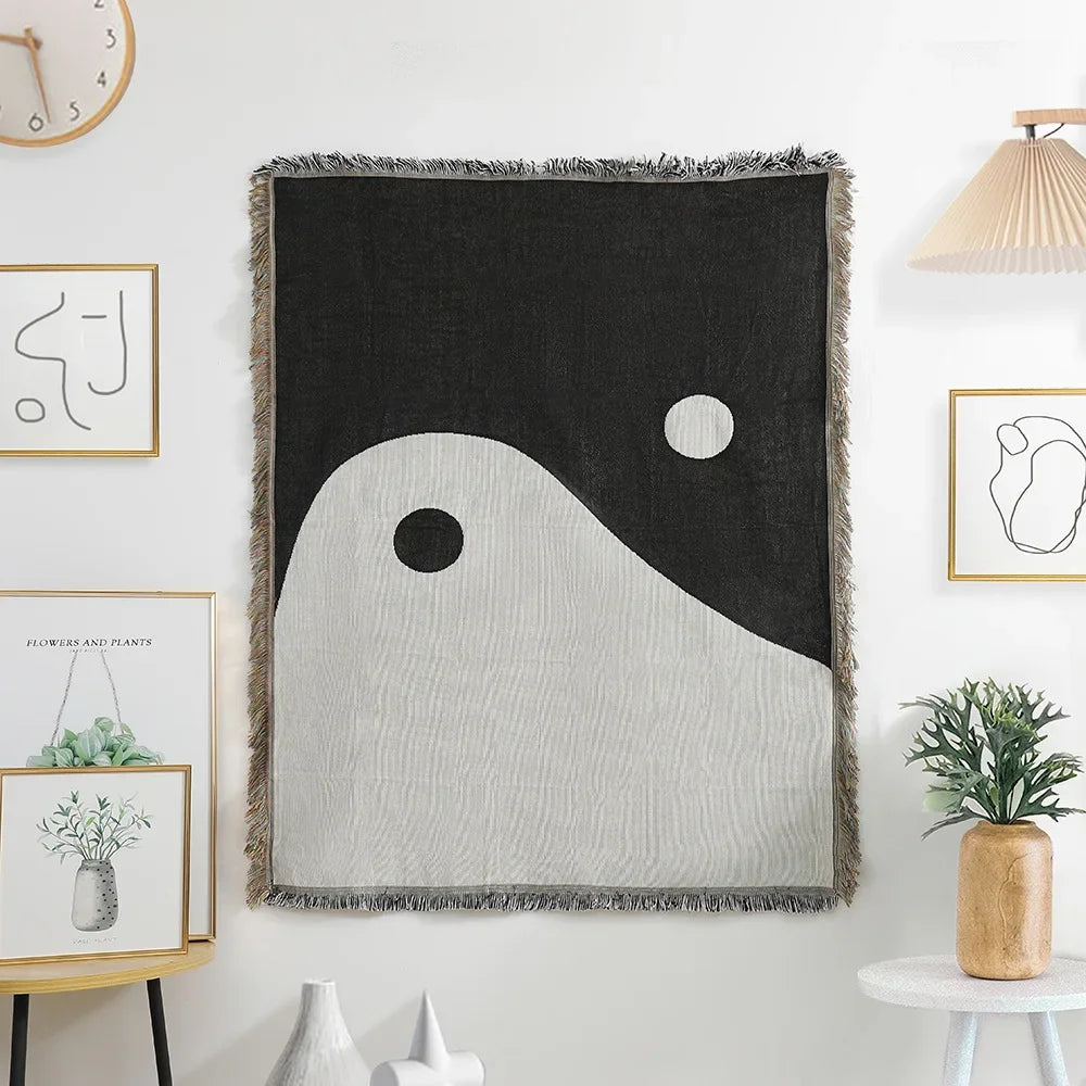 Ying Yang Tapestry Blanket