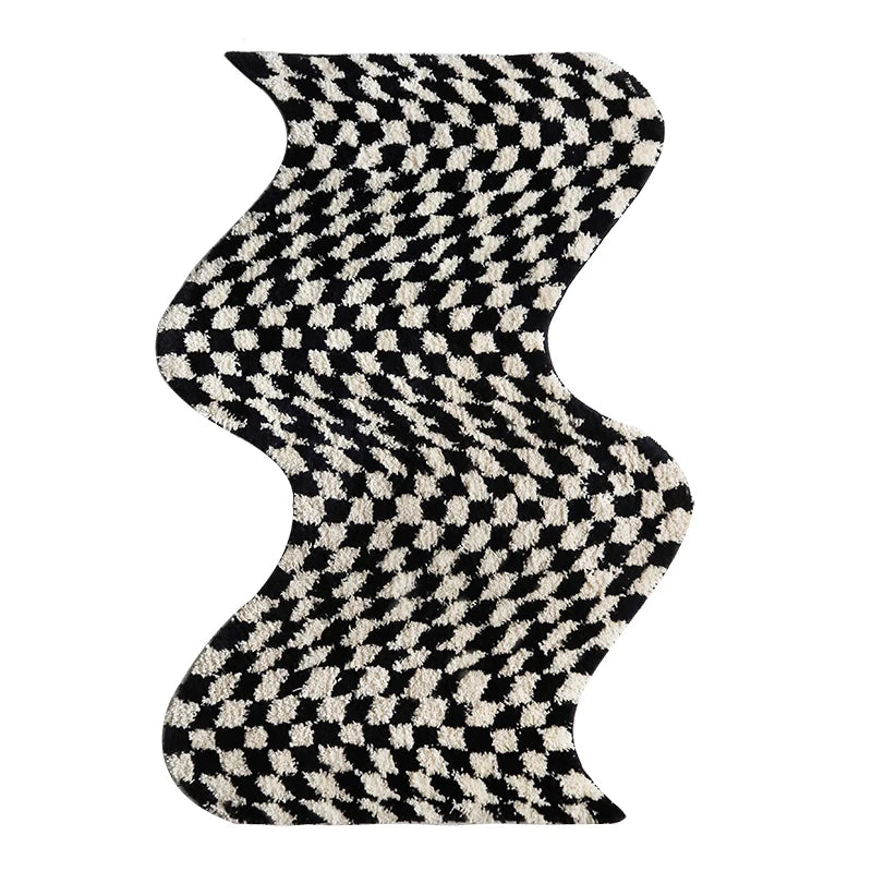 Wavy Check Rug