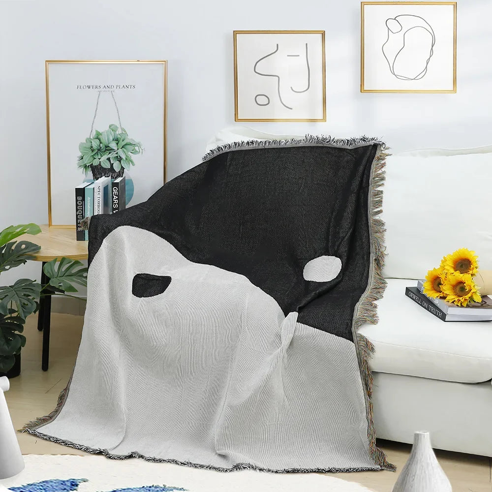 Ying Yang Tapestry Blanket