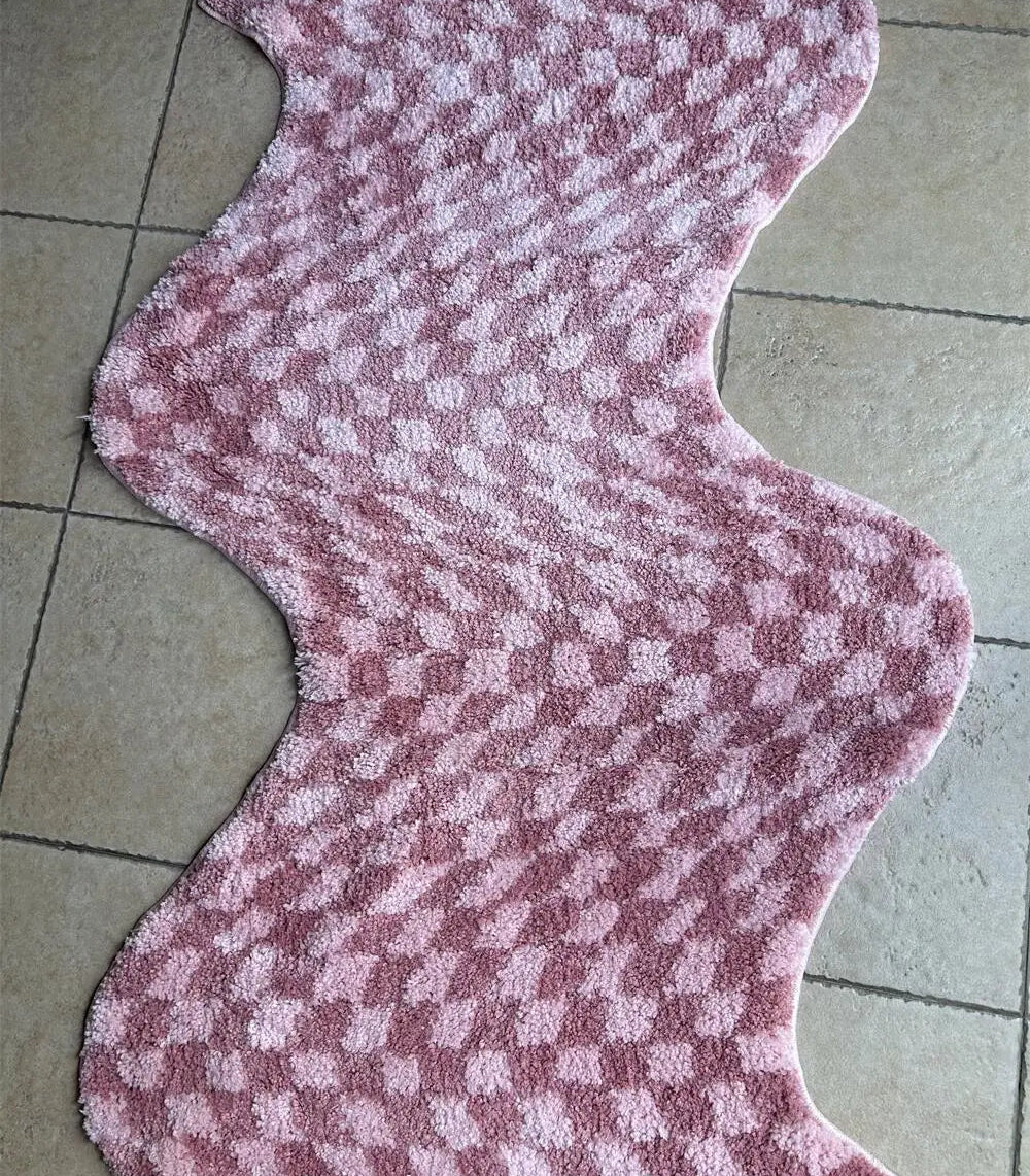 Wavy Check Rug